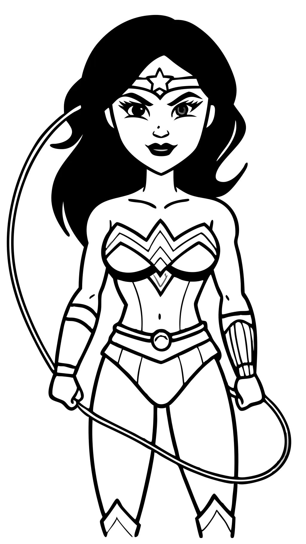 pages à colorier Wonder Woman